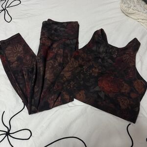 Athleta Elation Printed Tight Antoinette Floral Athletic Set